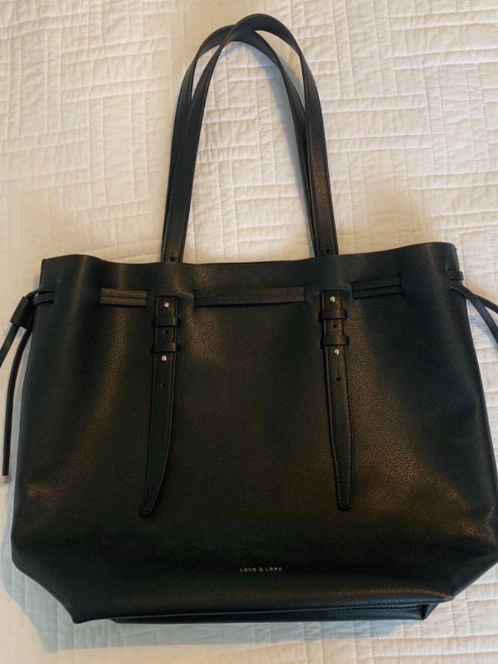 Love & Lore Black Tote Bag